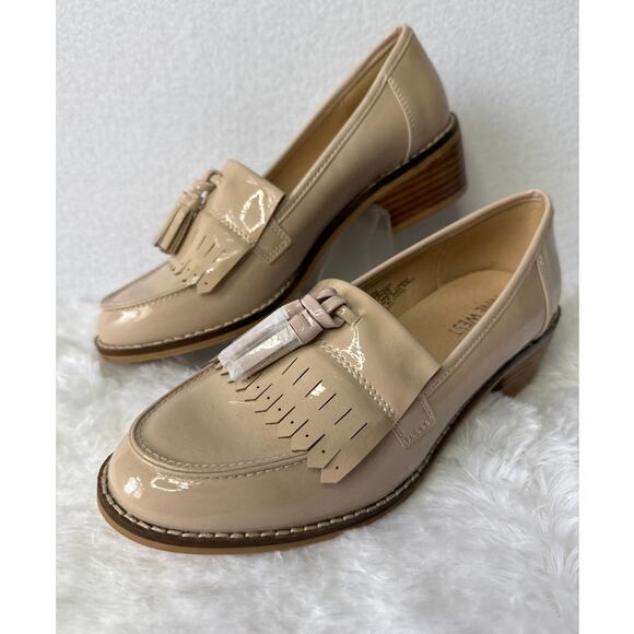 NWT Nine West Quimby oxfords loafers champagne tassel shoes 5.5 - Picture 1 of 12